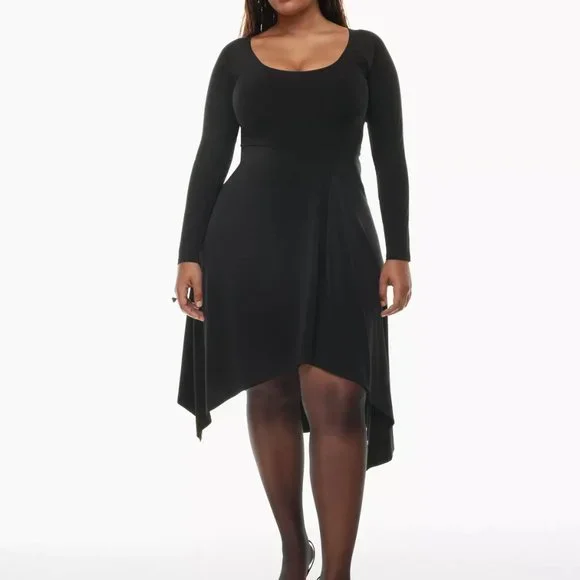 green emerald velvet dress Aritzia Wilfred Green Sleeveless High Neck Ruffle Fit & Flare Mini Dress Os